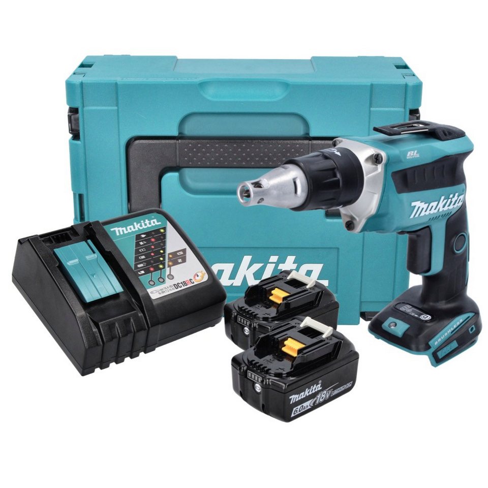 Thumbnail - Makita Akku-Magazinschrauber DFS 452 RGJ Akku Schnellbauschrauber 18 V Brushless + 2x Akku 6,0 Ah