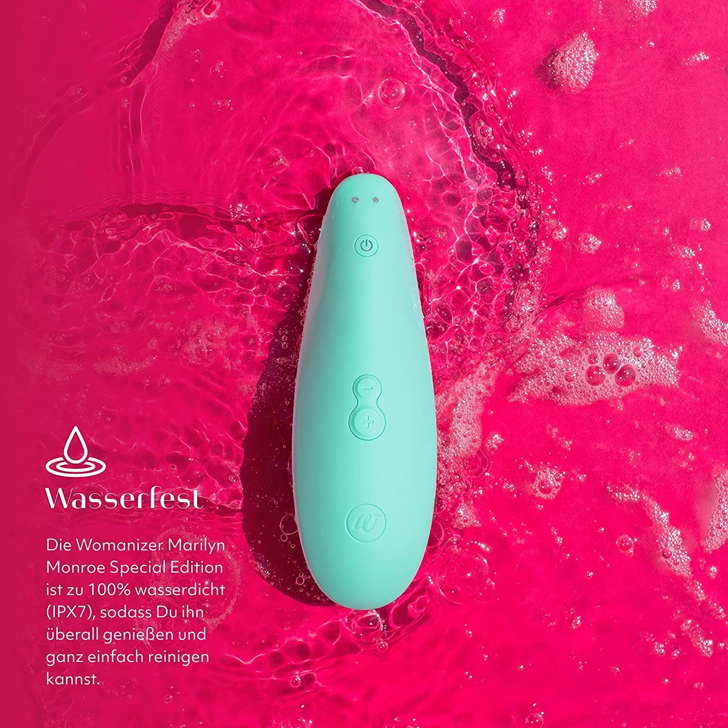 Pleasure Mint Afterglow , Air , 10 Womanizer Klitoris-Stimulator Soft-Touch-Oberfläche X, Classic Intensitätsstufen,