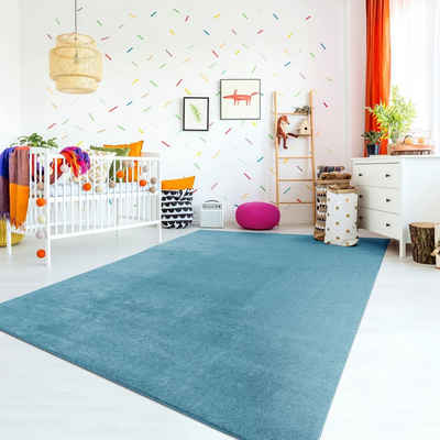 Kinderteppich Teppich Kinderzimmer Waschbarer Rutschfester Kinderteppich, TT Home, Läufer, Höhe: 14 mm