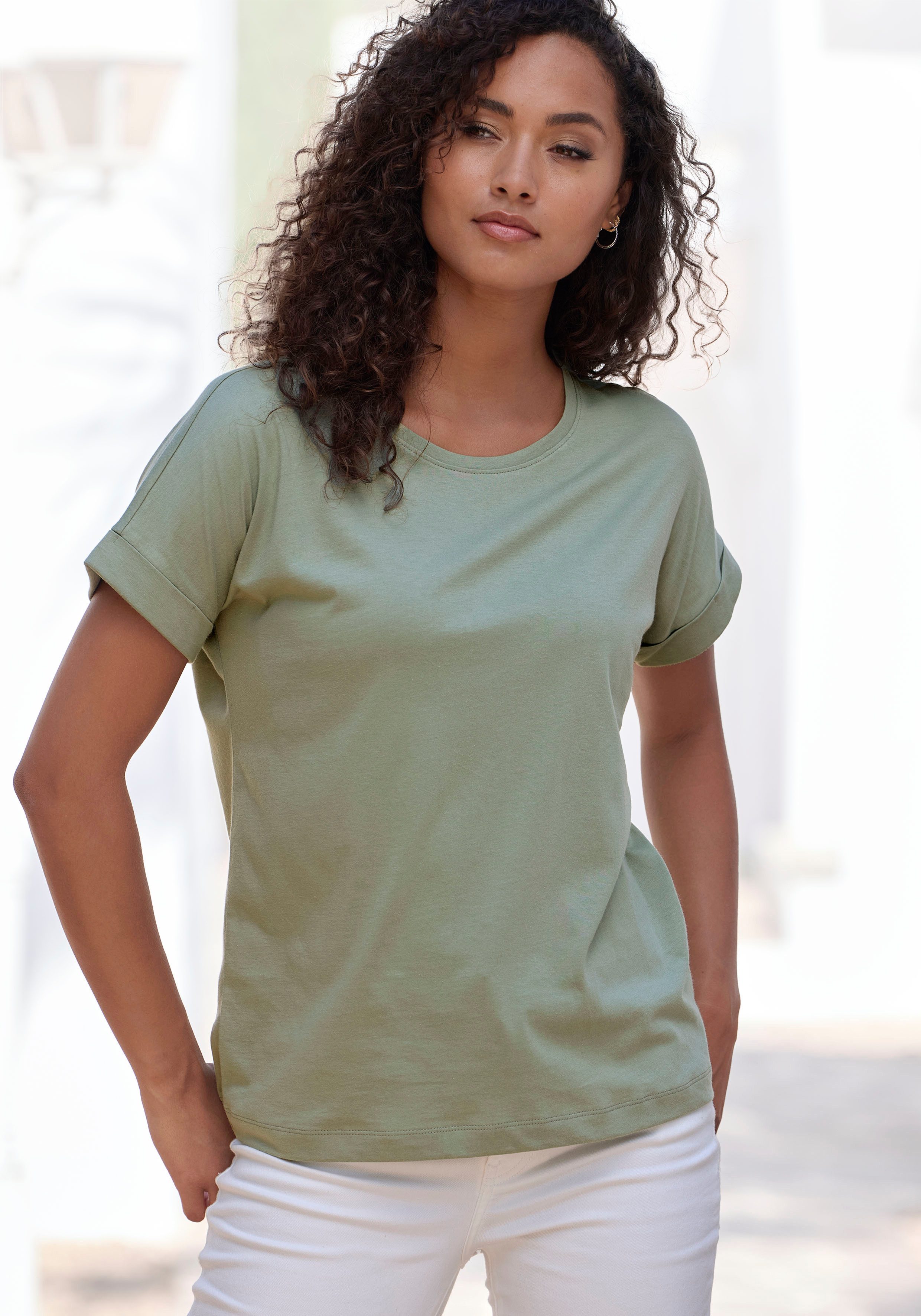 Copenhagen Studios T-Shirt mit dezentem Logoprint hinten aus softer Jersey-Qualität mit Bio-Baumwolle