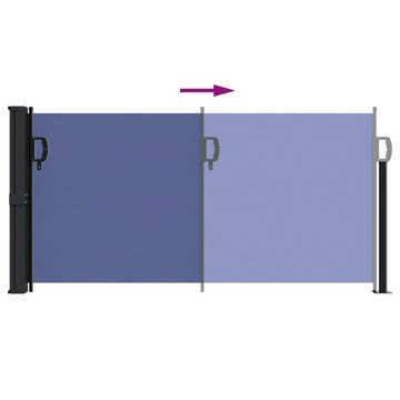 vidaXL Seitenmarkise Seitenmarkise Ausziehbar Blau 100x300 cm