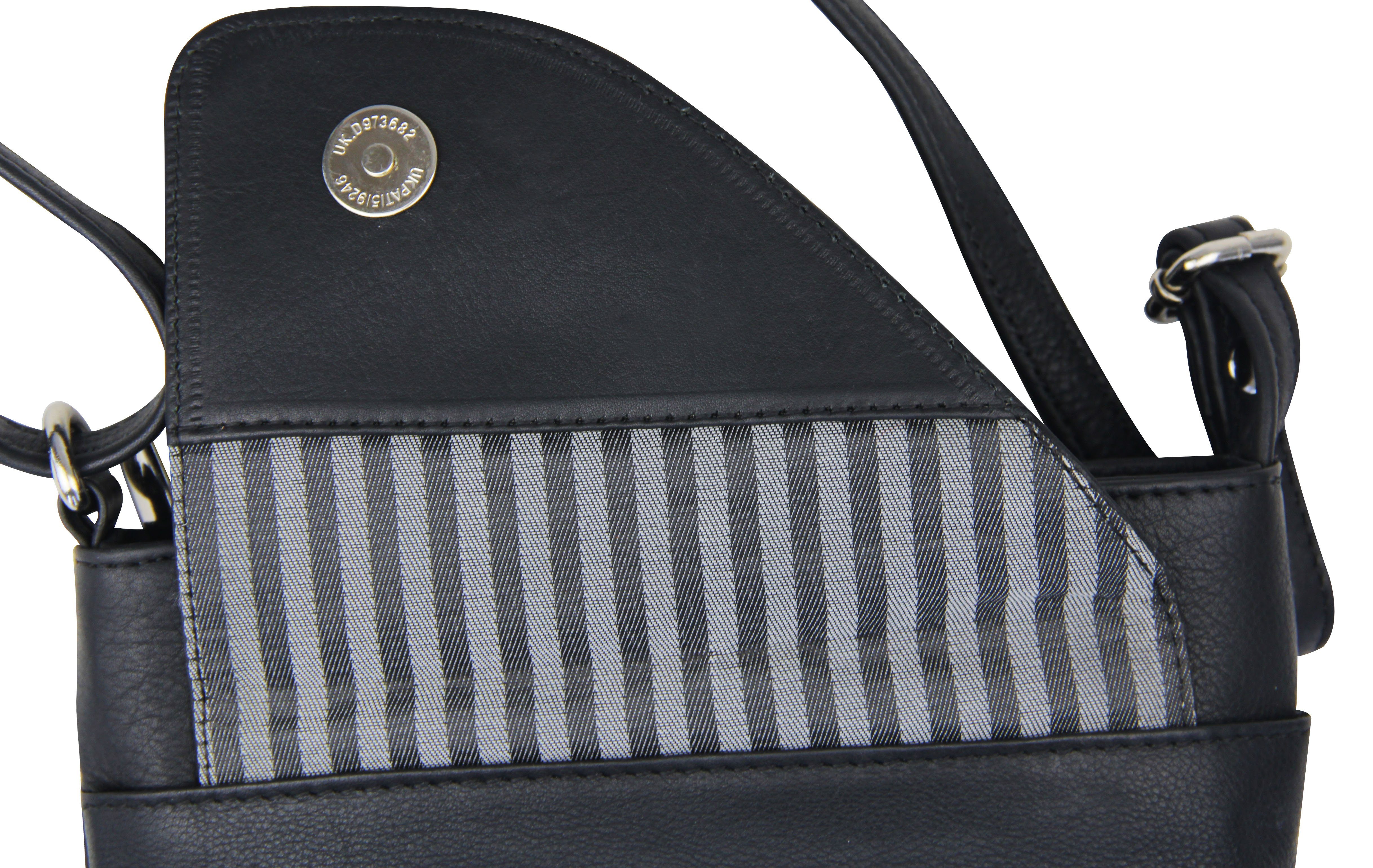 Frentree Umhängetasche Ledertasche mit verstellbarem Gurt, Reißverschluss, Magnetknopf, stilvoll und funktional für jeden Anlass!