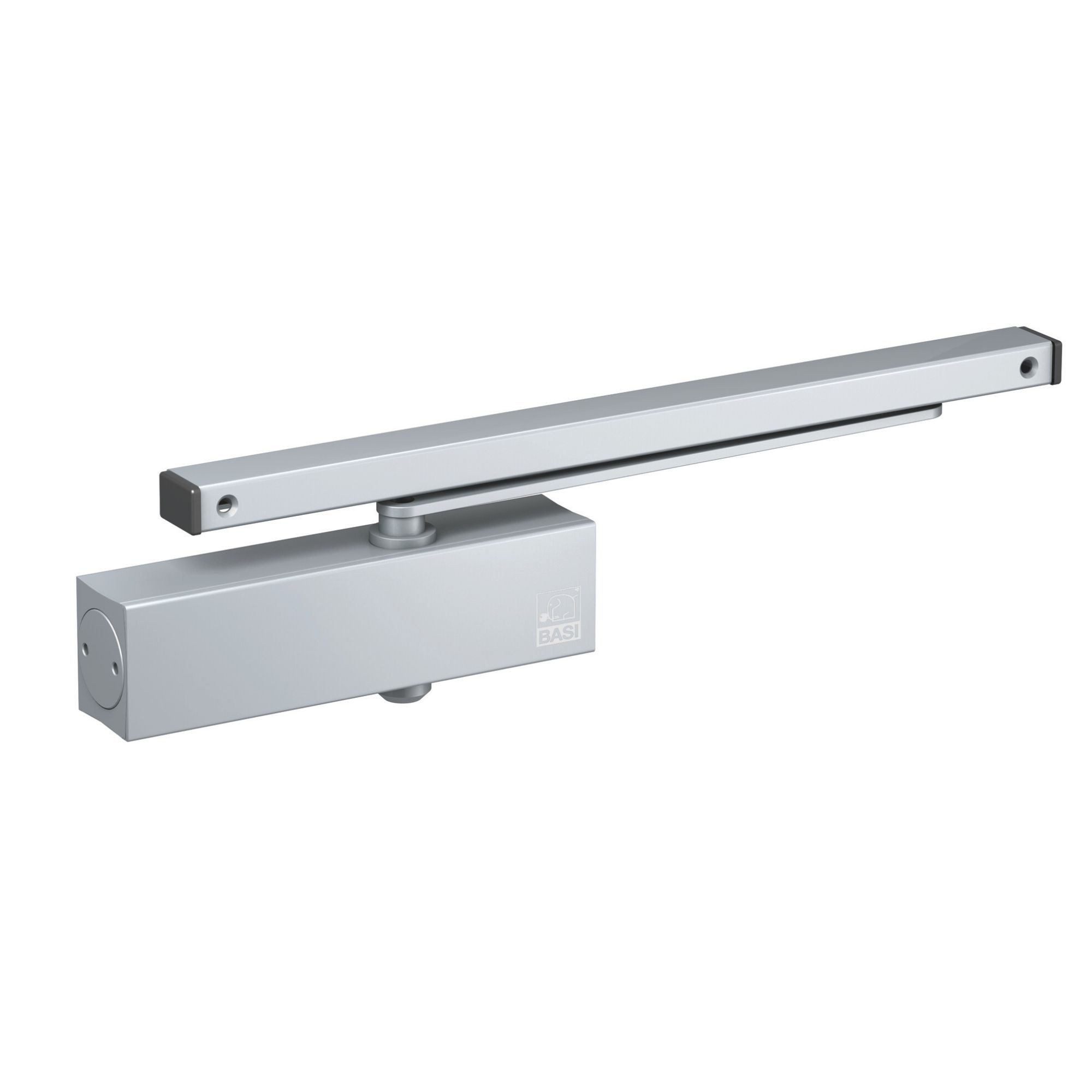 BASI Türschließer Schließkraft nach EN 1154 (EN 3), (Packung), Gleitschiene und Feststelleinheit, Türen bis 95 cm, 60 KG, DIN R/L