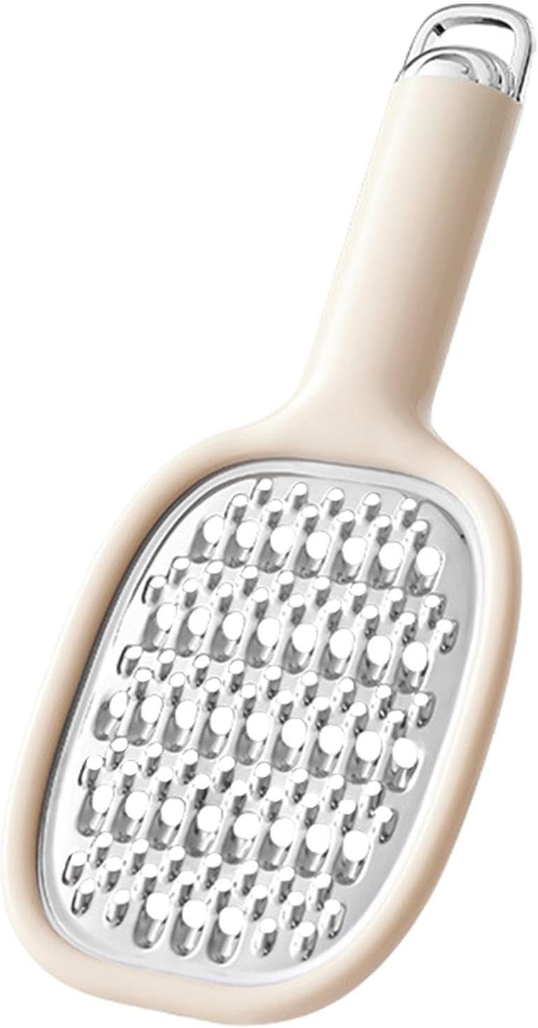 FELIXLEO Multireibe Zitronenreibe Edelstahl Gemüseschneider mit Griff Beige, (1-St)