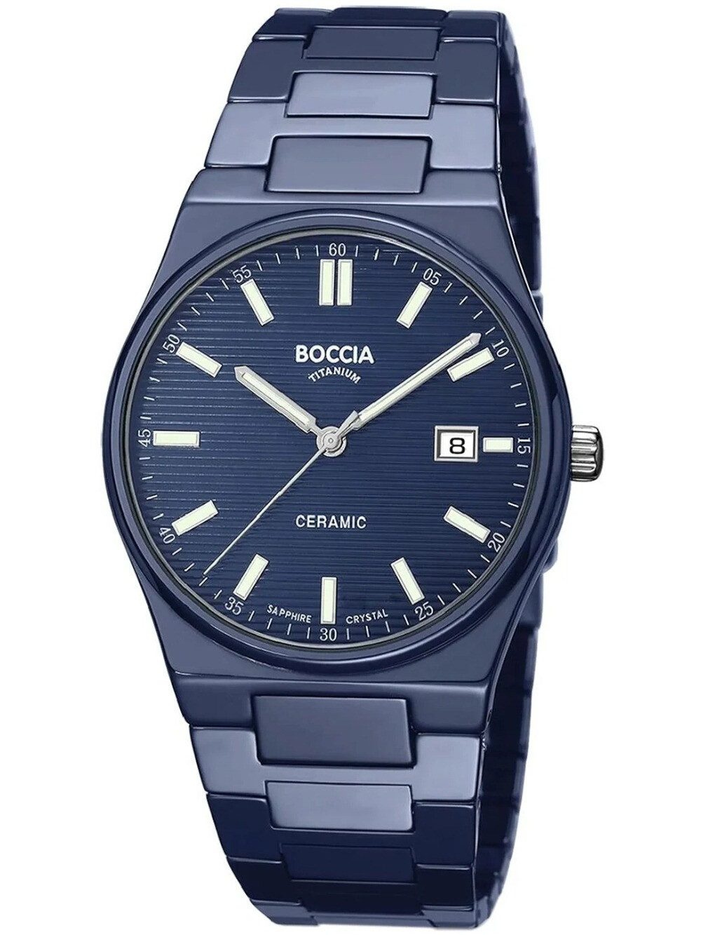 Boccia Quarzuhr Boccia 3675-02 Herrenuhr Ceramic 38mm 5ATM Boccia 3675-02 Herrenuhr Ceramic 38mm 5ATM