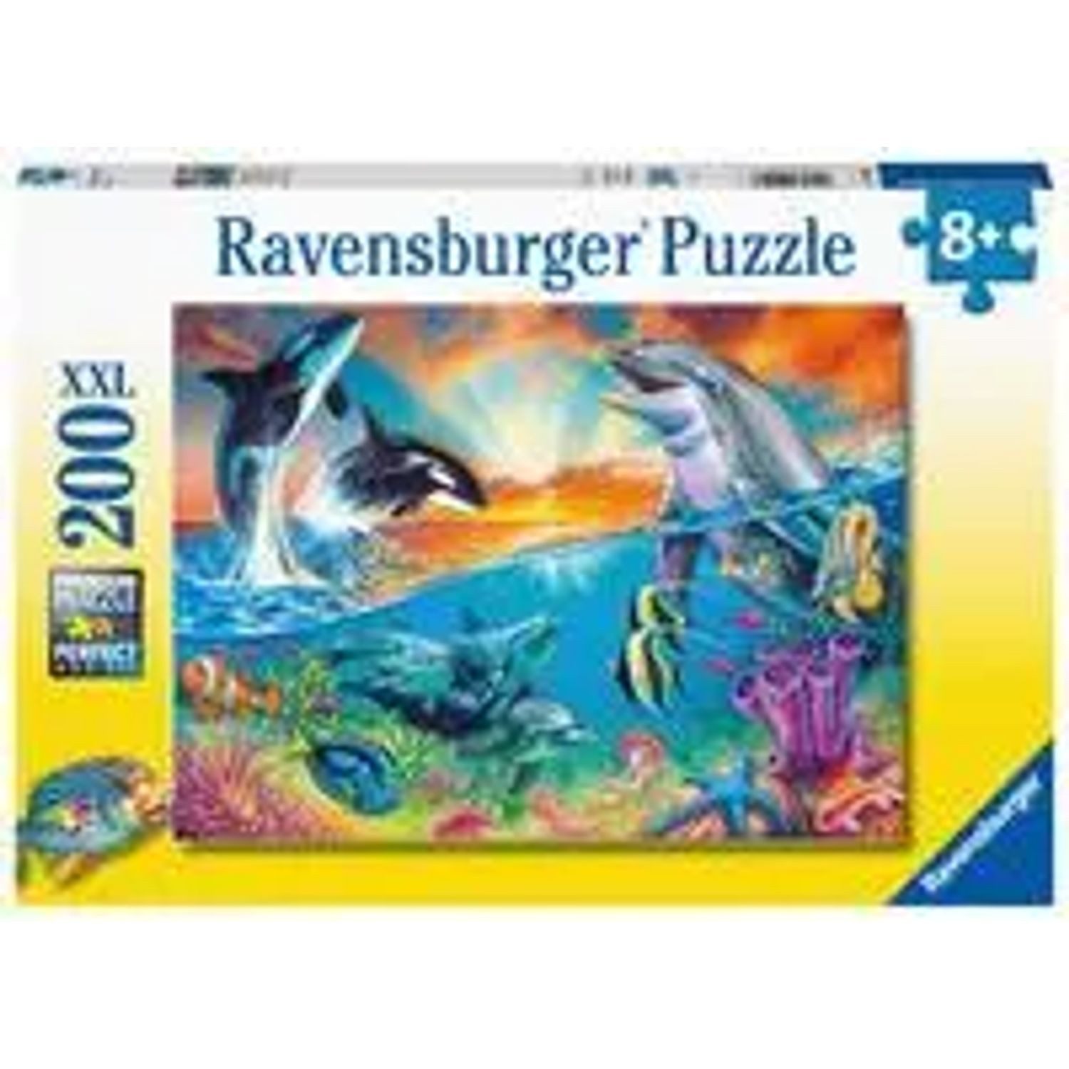 Ravensburger Puzzle Ravensburger Kinderpuzzle - 12900 Ozeanbewohner -..., 200 Puzzleteile
