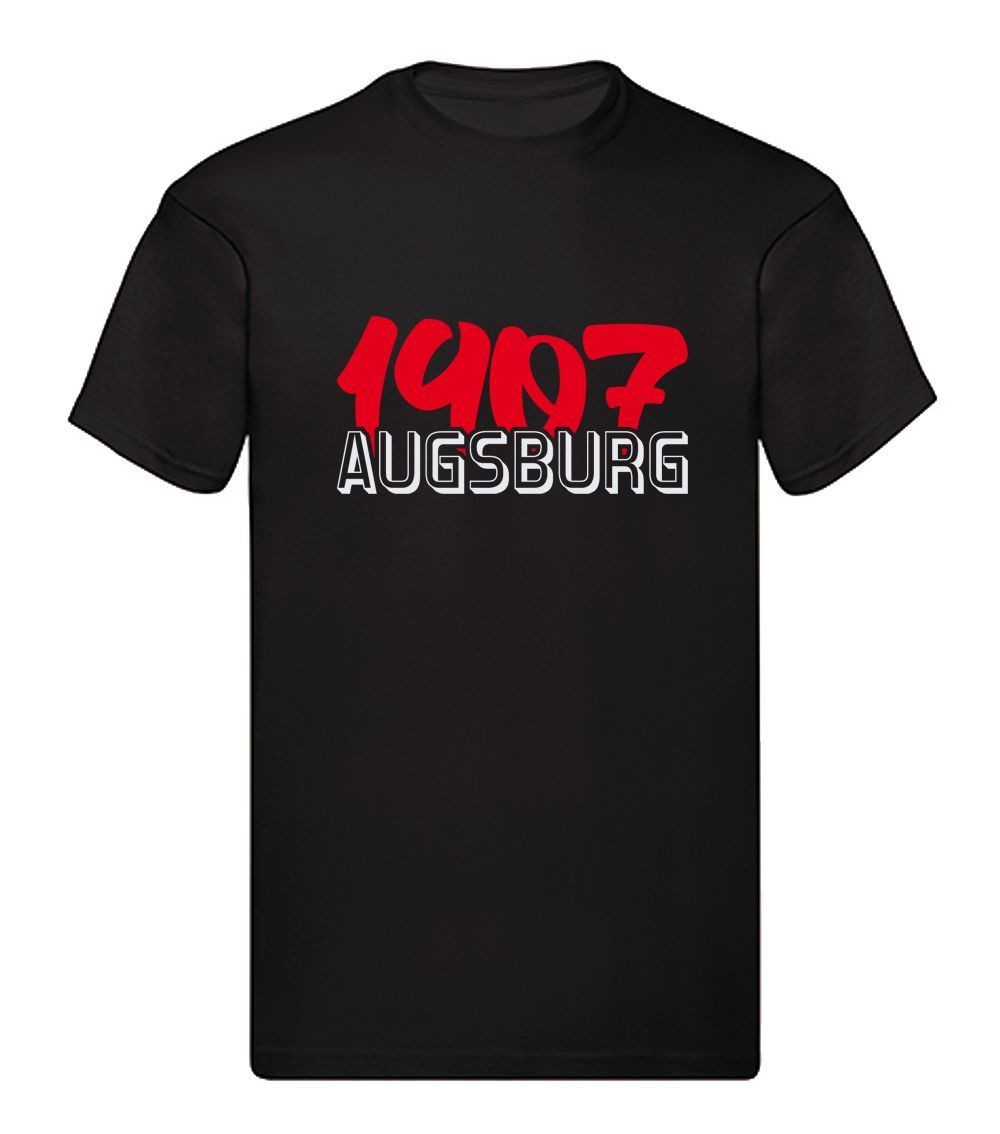 G-graphics T-Shirt 1907 – Augsburg (1-tlg) Herren T-Shirt mit einem Motiv für den echten Fan