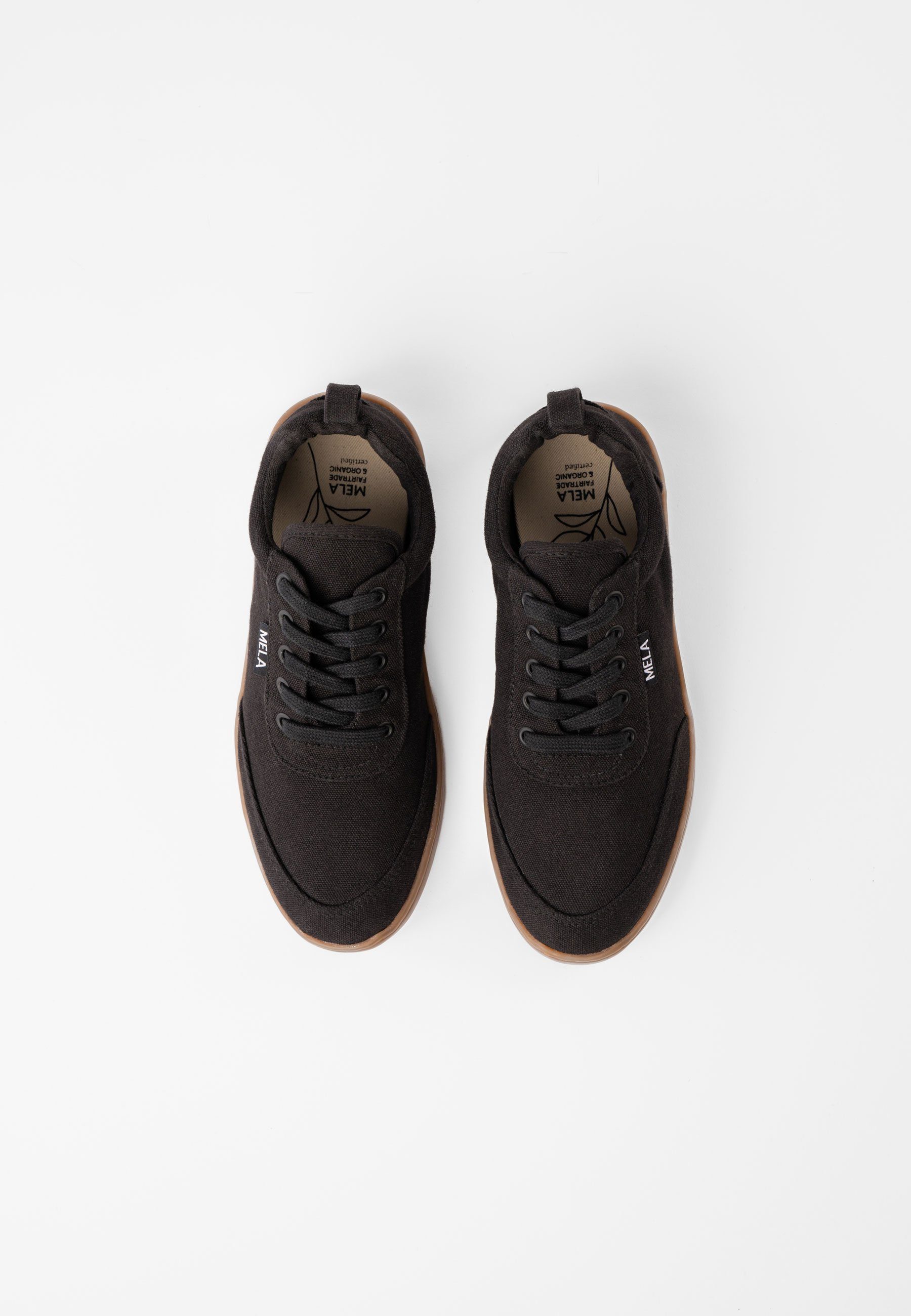 MELA Damen Sneaker YALA / Sneaker Paar zusätzlichem schwarz Schnürsenkel gum inklusive