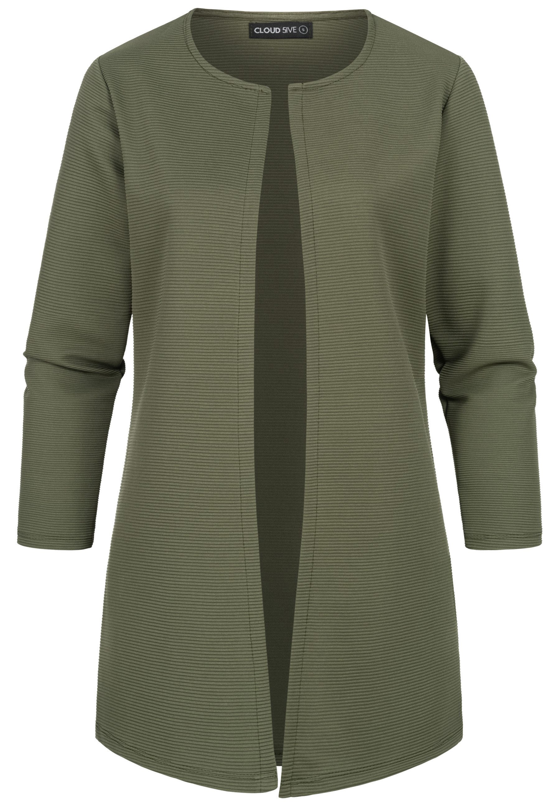 CLOUD 5IVE Strickjacke CLOUD 5IVE Strickjacke offener ribbed Cardigan (1-tl günstig online kaufen