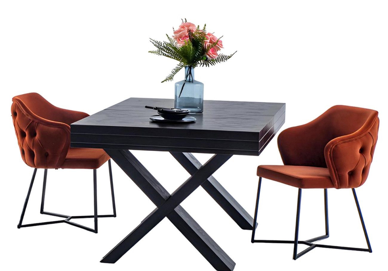 JVmoebel Essgruppe Elegantes Esstisch-Set mit Designer-Stühlen in Hochglanz, (7-tlg., 7tlg Esszimmer Set (Esstisch + 6x Stühle), Made in Europa