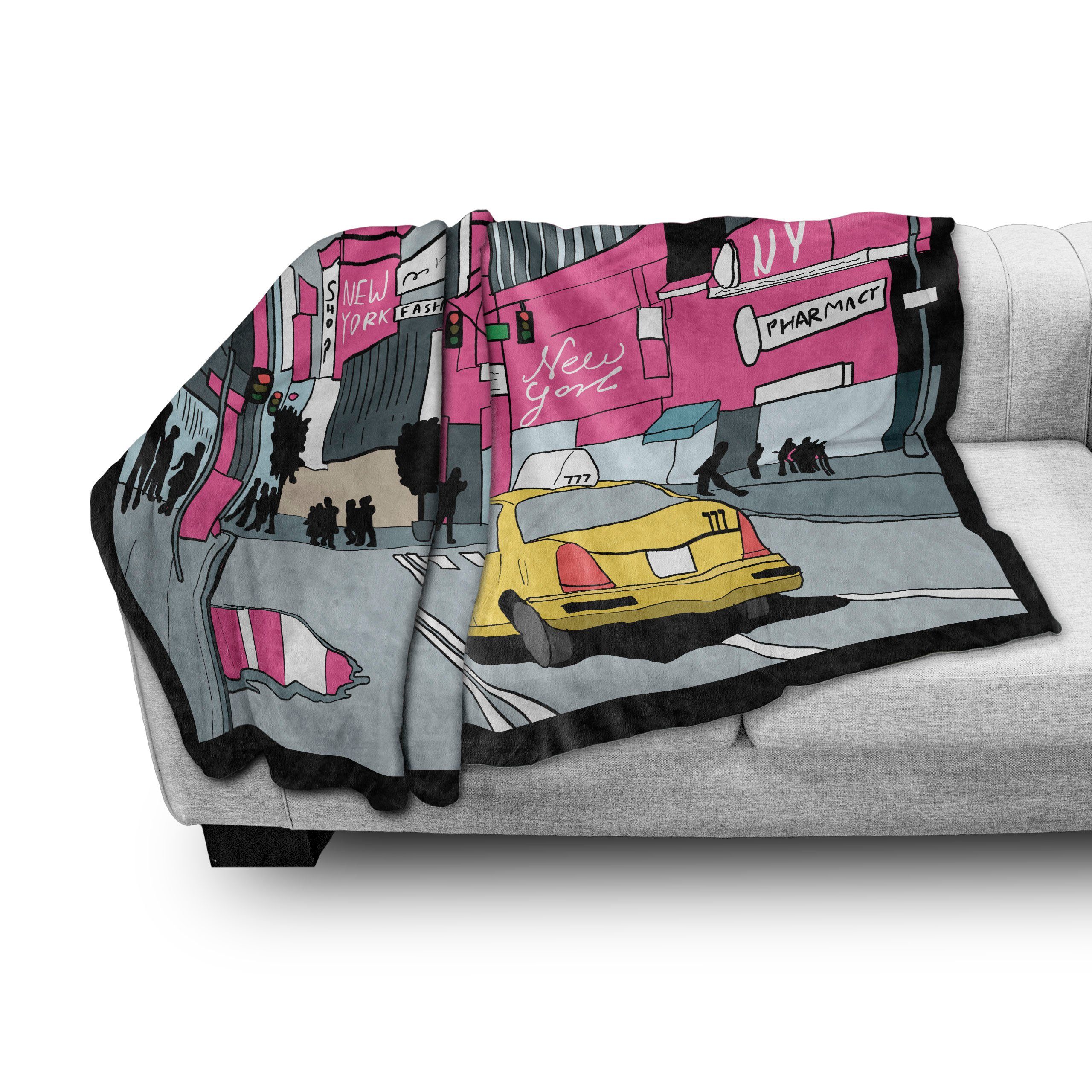 den Blick auf Taxi für Manhattan Abakuhaus, Innen- Wohndecke und York Plüsch Gemütlicher Außenbereich, und New