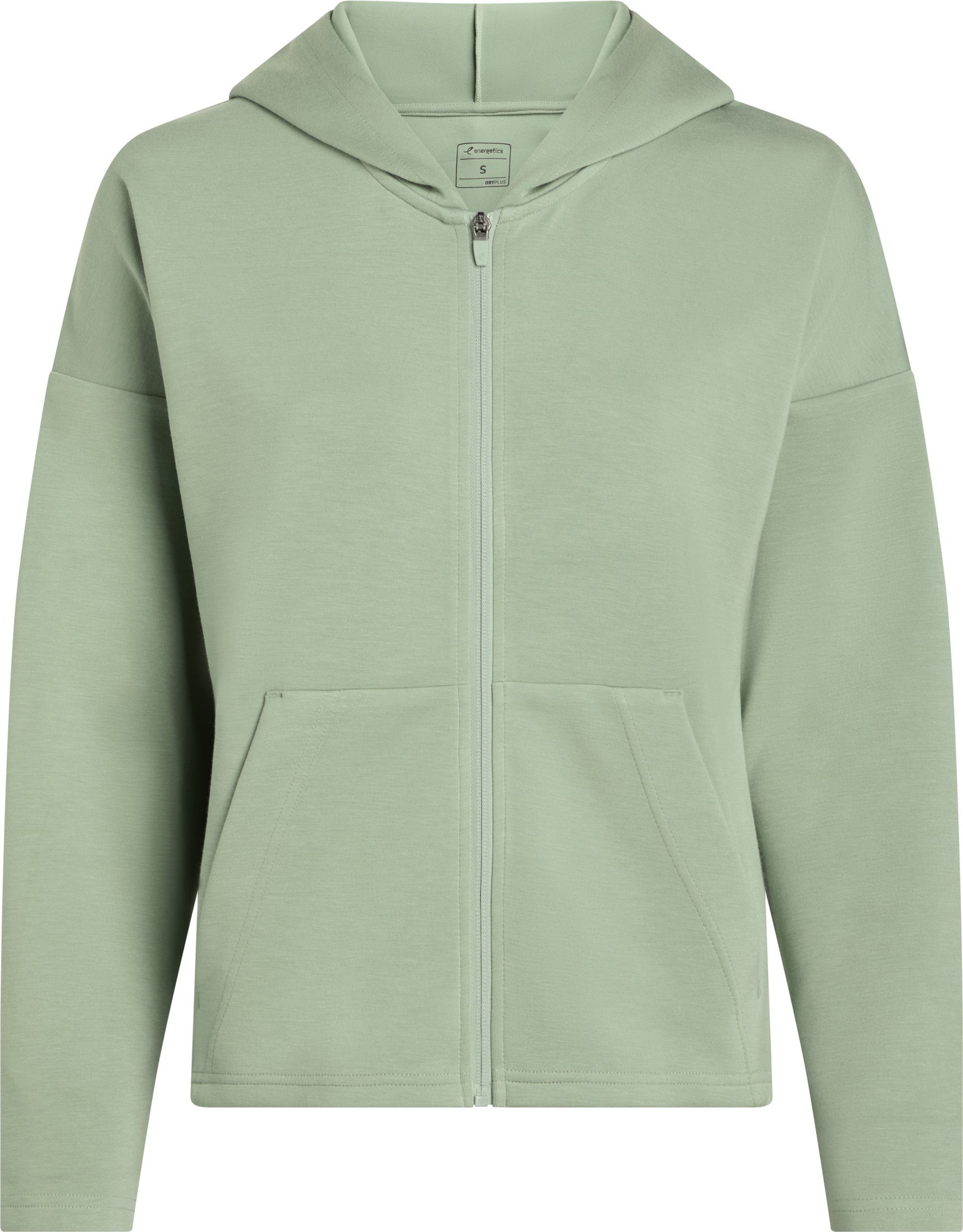 Energetics Sweatshirt Da.-Kapuzenjacke Odelle IV W mit Rundhalsausschnitt, aus angerauter Sweatware