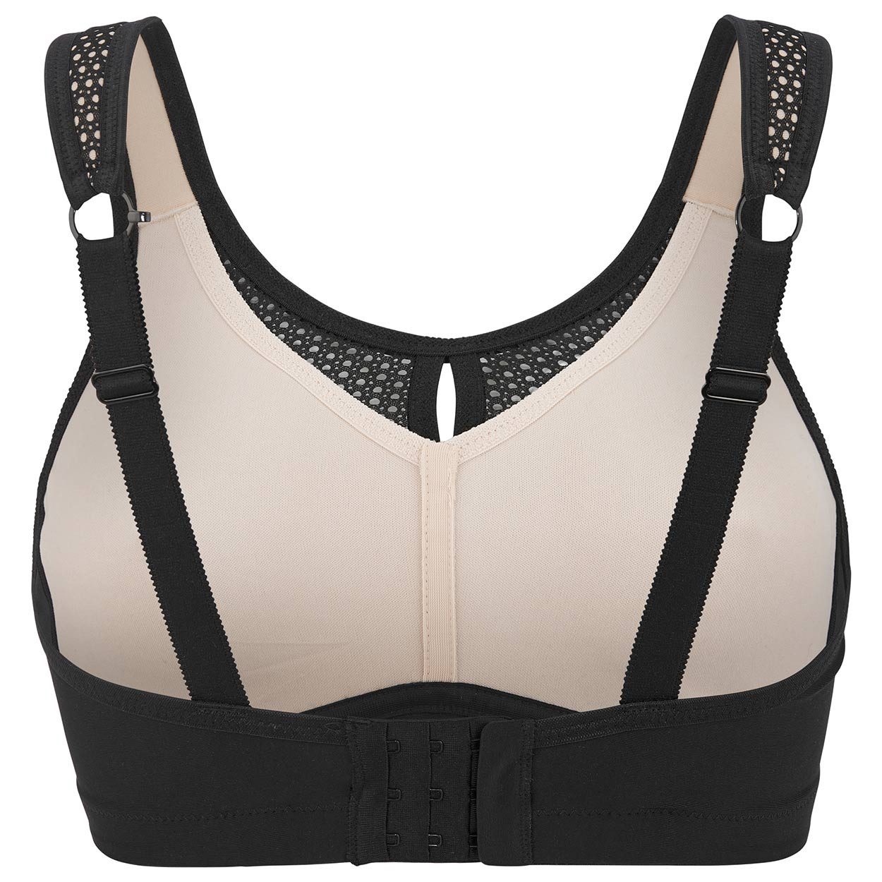 Swegmark of Sweden Sport-BH Net Impact Force - 100155 - Schwarz mit nahtlosen Cups