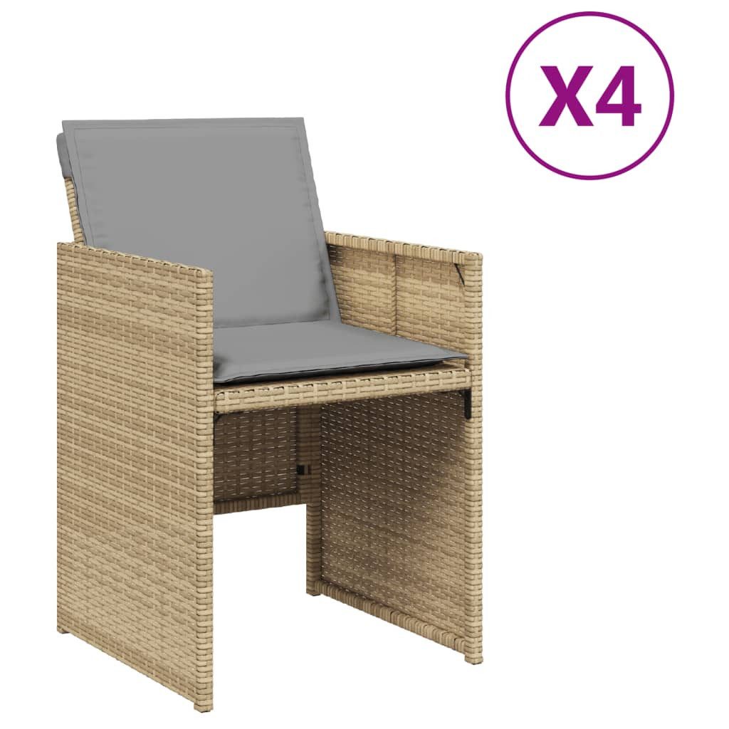 vidaXL Gartenstuhl Gartenstühle mit Kissen 4 günstig online kaufen