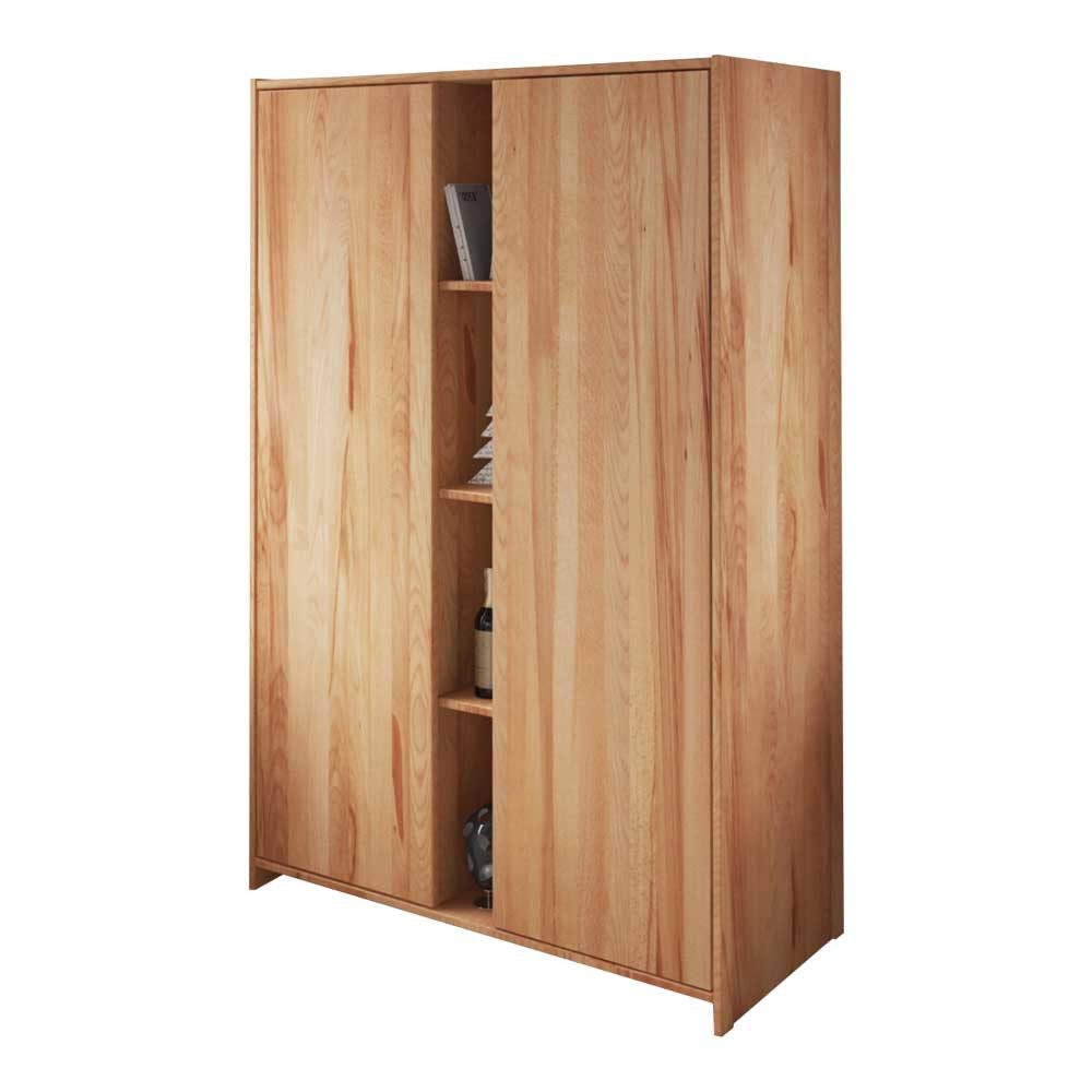 Pharao24 Kleiderschrank Duben aus Massivholz