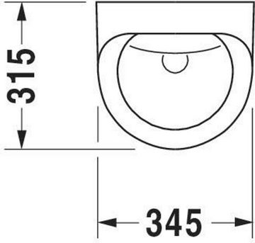 Duravit WC-Komplettset Duravit E-Urinal UTRONIC 345x315mm Zul v