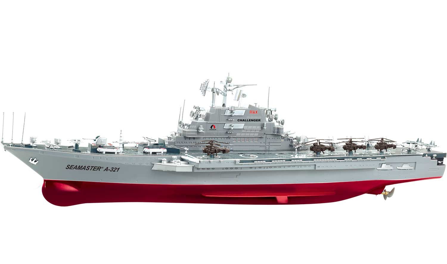 Cartronic Kinderspielboot Seamaster RC Flugzeugträger 76cm 1:275