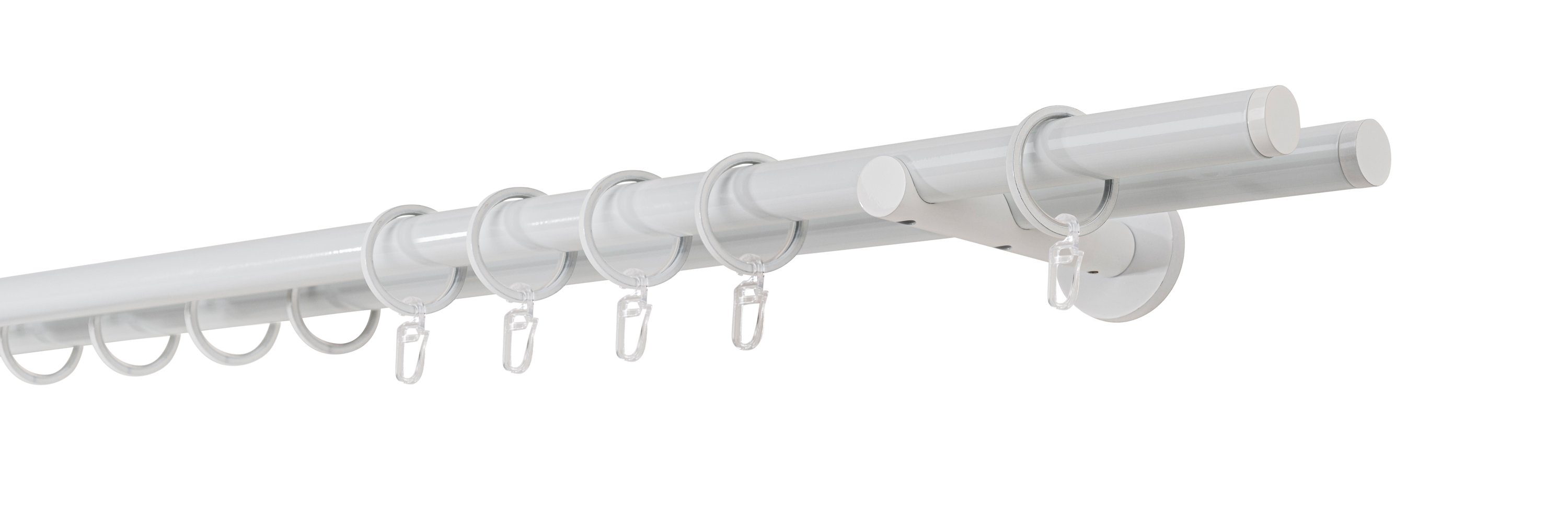 Gardinenstange Rundrohr Wandabstand 12cm Match