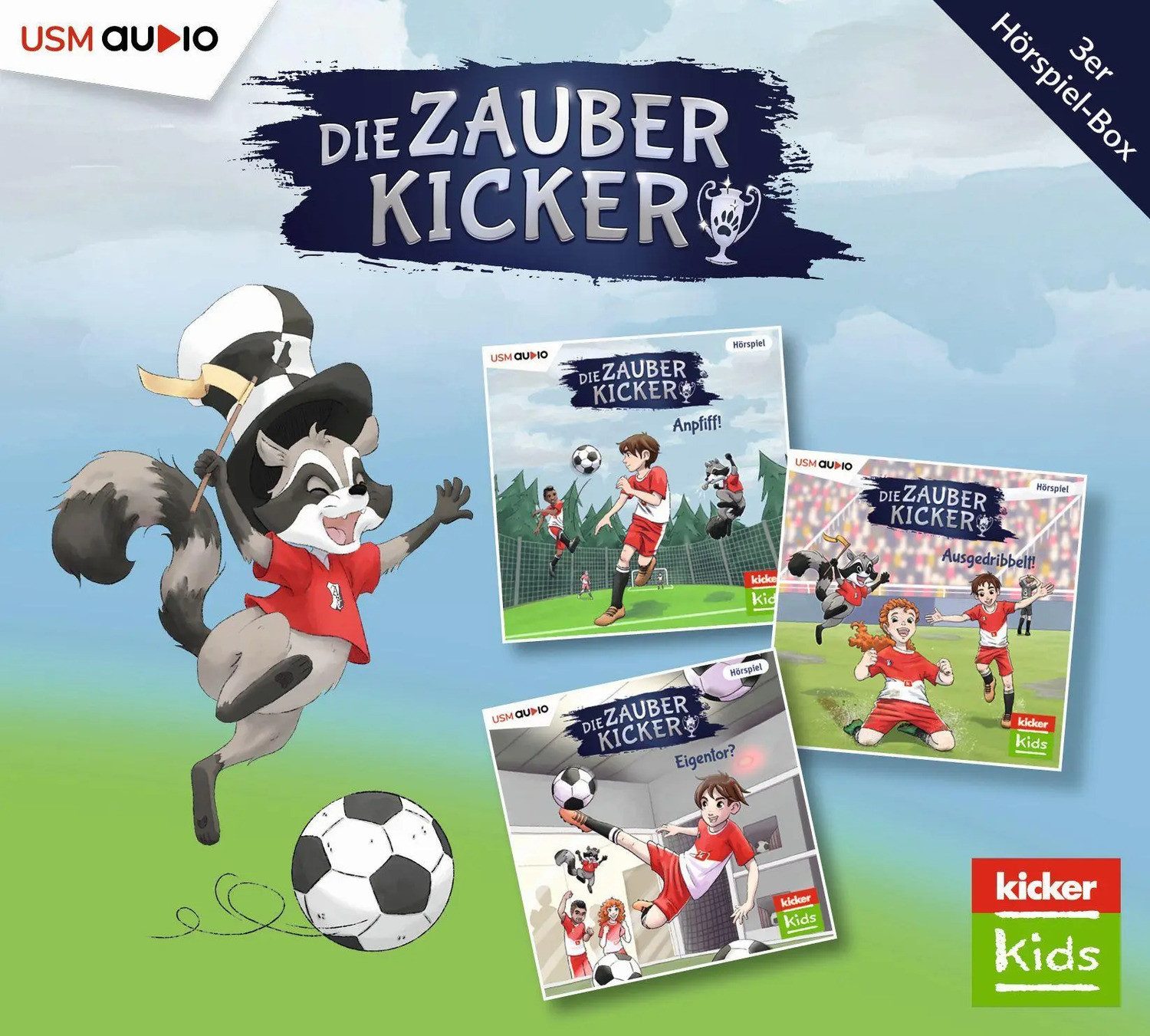 United Soft Media Hörspiel Die Zauberkicker Hörbox Folgen 1-3 (3 Audio CDs)