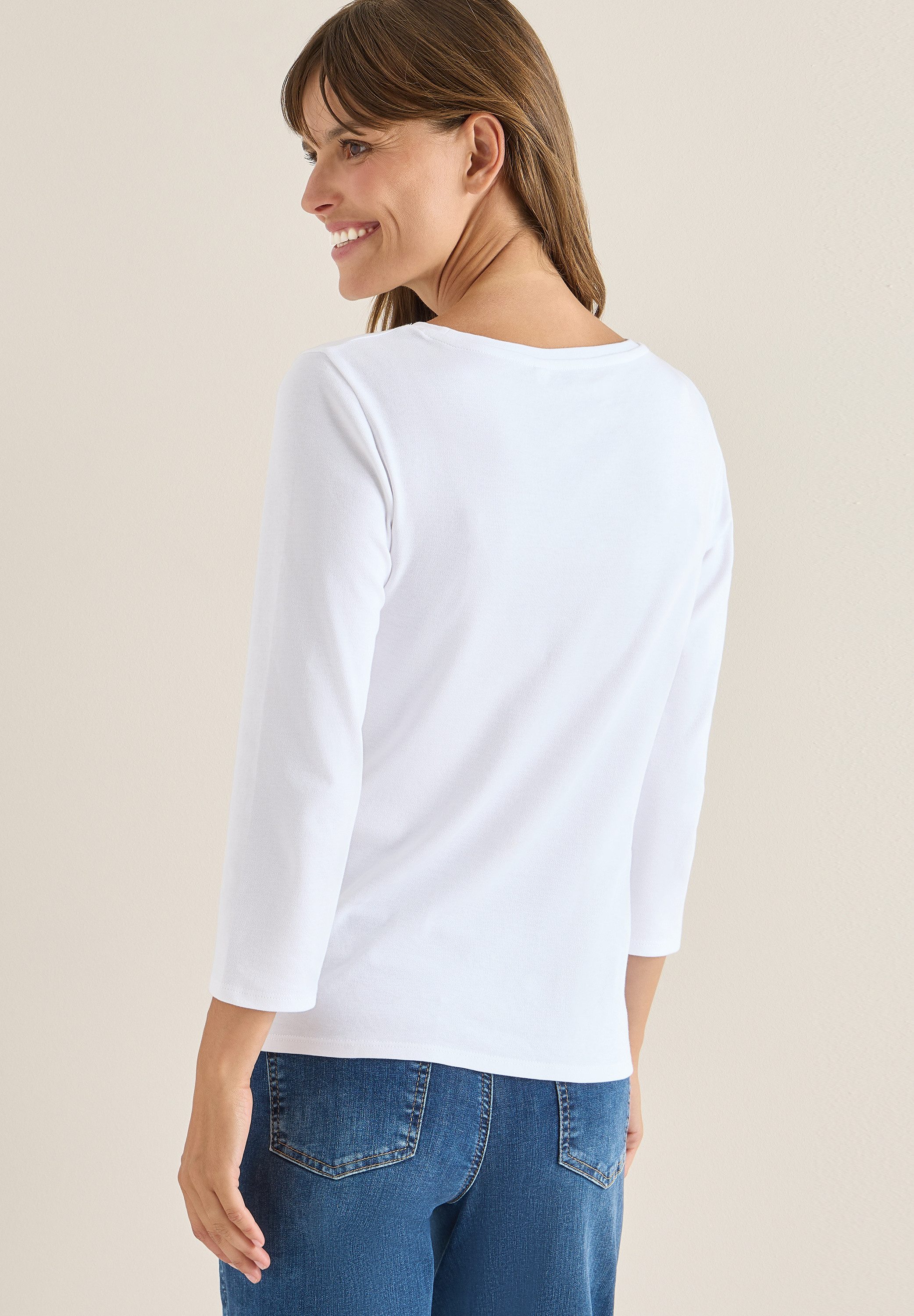 CECIL 3/4-Arm-Shirt mit U-Boot-Ausschnitt