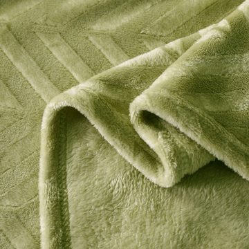Tagesdecke »Wohndecke Olivgrün«, Yebeda, Premium Wohndecke, TV- Decken, Sofadecke, Flauschige, Gemütlich