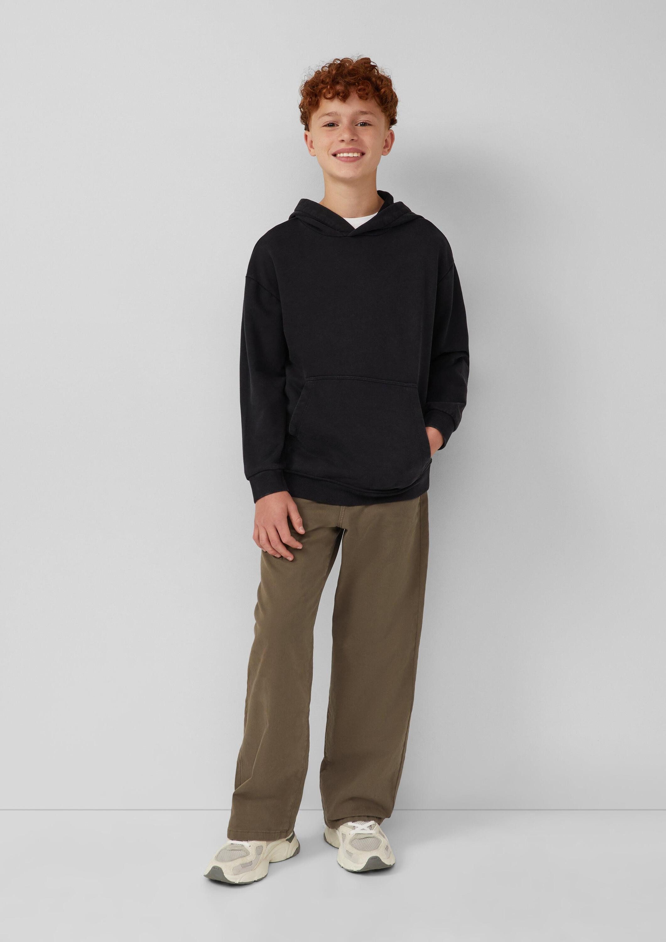s.Oliver Sweatshirt Sweatshirt Gewaschener Kapuzensweater mit Rückenprint – Bild 3 von 5