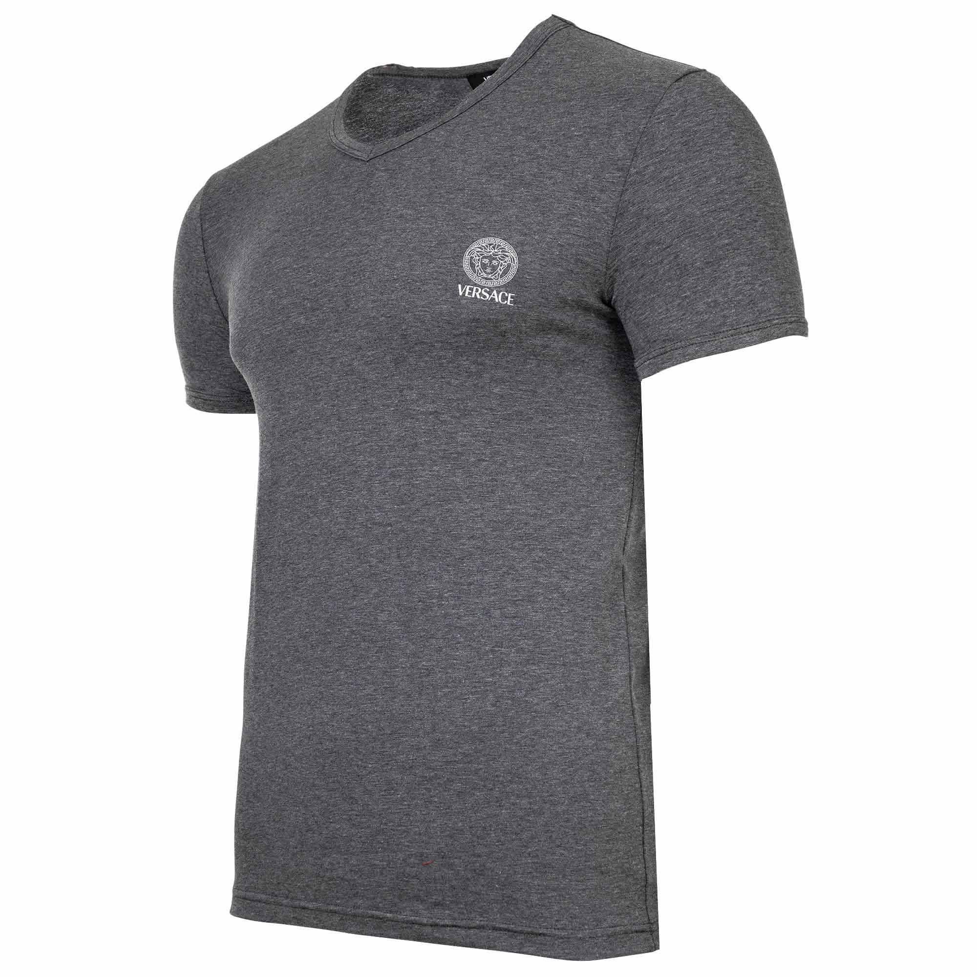 Versace T-Shirt Herren T-Shirt 1er Pack Baumwolle (Packung, 1er Pack)