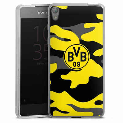 DeinDesign Handyhülle BVB Borussia Dortmund Fanartikel BVB Camo, Sony Xperia E5 Silikon Hülle Bumper Case Handy Schutzhülle