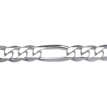 JEWLIX Silberarmband 925 Silber Figaroarmband Silber 8mm Länge wählbar FA0080 (Länge: 19cm)