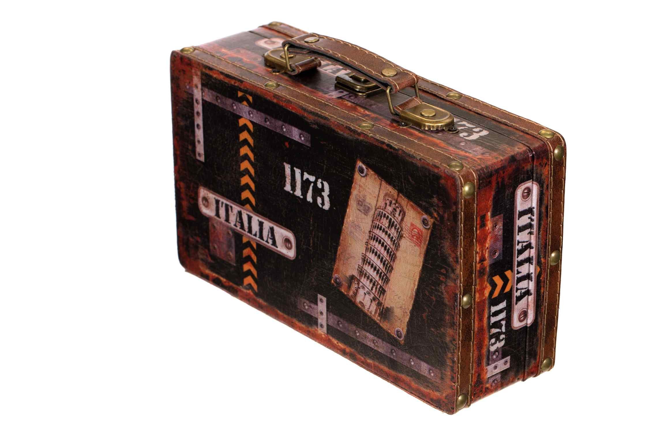 Schatzkiste Kofferset BIRENDY SJ15369 Holztruhe Dekoobjekt Geschenkbox Truhe Kiste Vintage Koffer