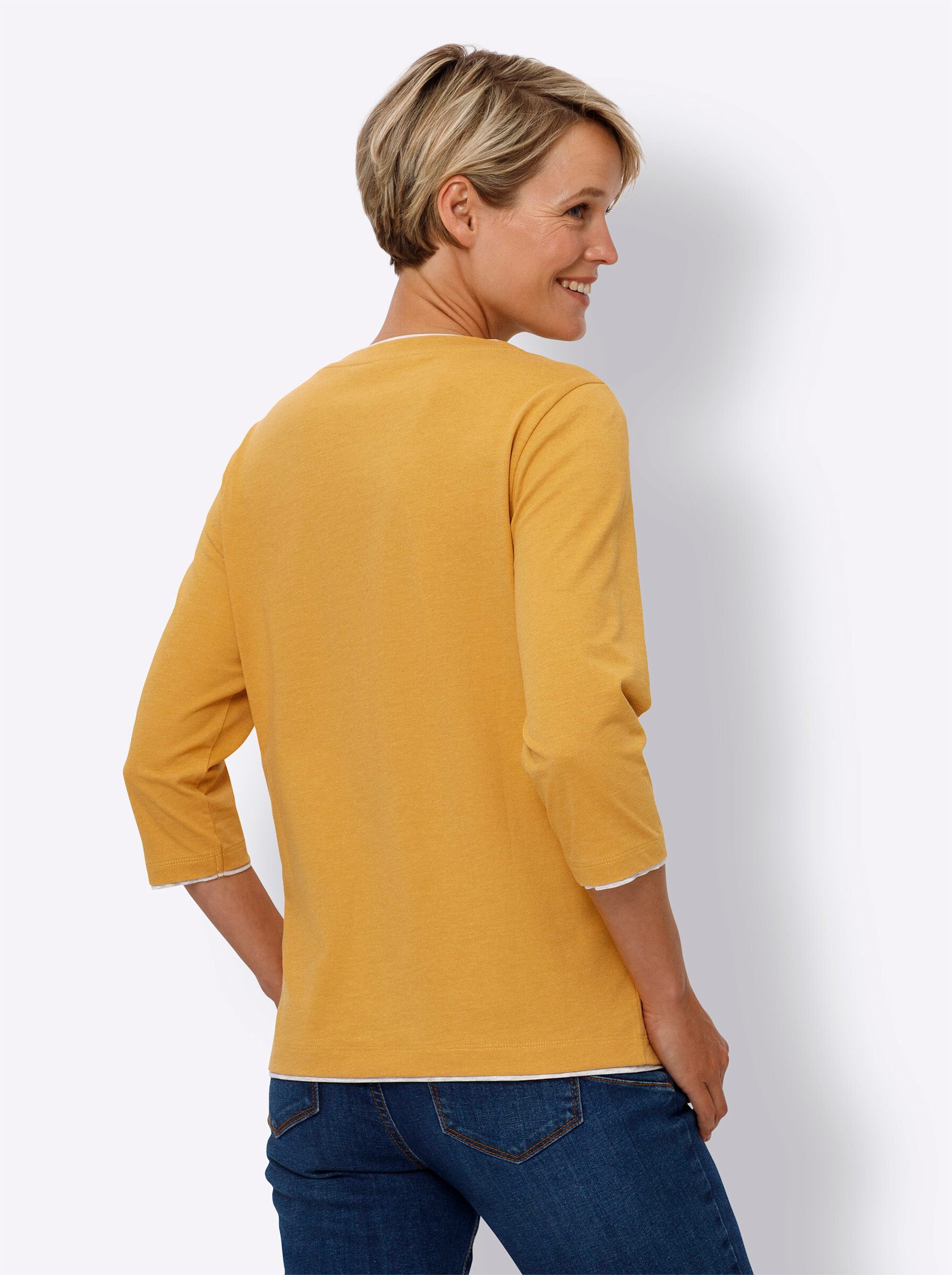 Sieh an! T-Shirt 3/4-Arm-Shirt 3/4-Arm günstig online kaufen