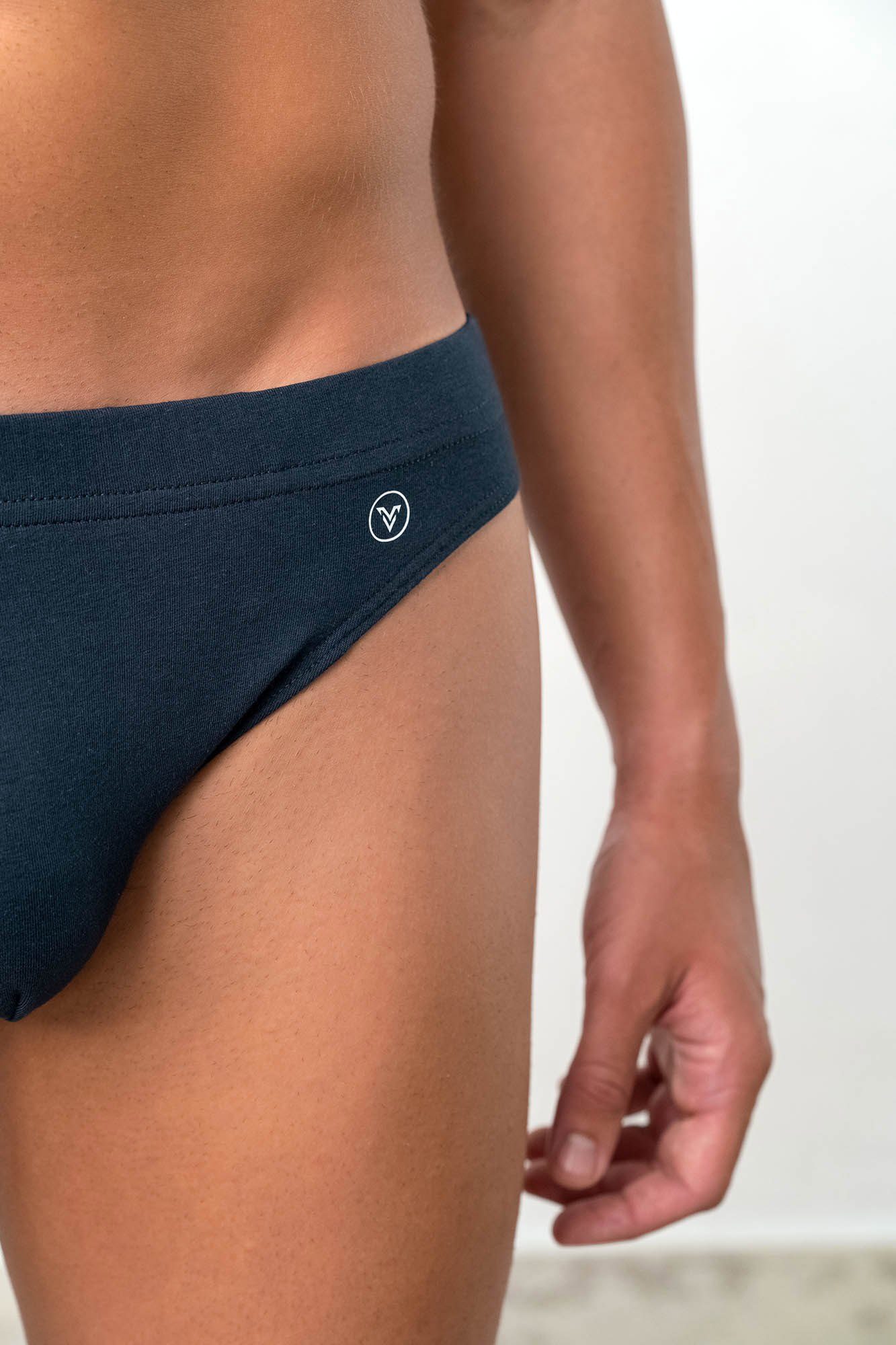 Vamp Slip UOMO di VAMP (Set, 2-St., Set) Herren 2er Pack Rio-Slips Baumwolle blau