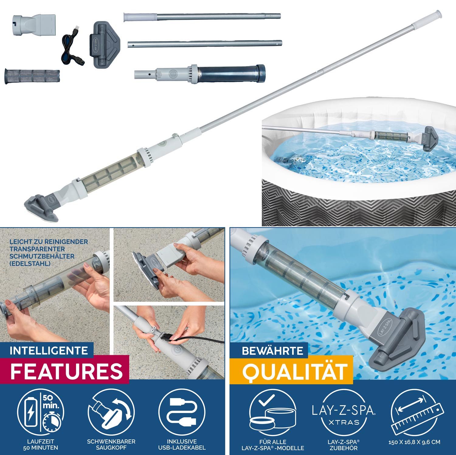 BESTWAY Poolbodensauger Bestway 60327 - LAY-Z-SPA günstig online kaufen