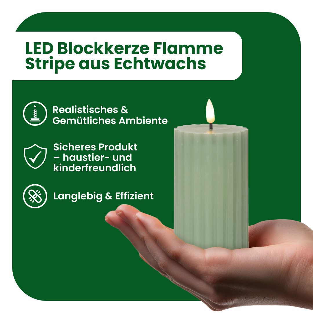 STAR TRADING LED-Kerze Flamme Stripe (1-tlg) günstig online kaufen