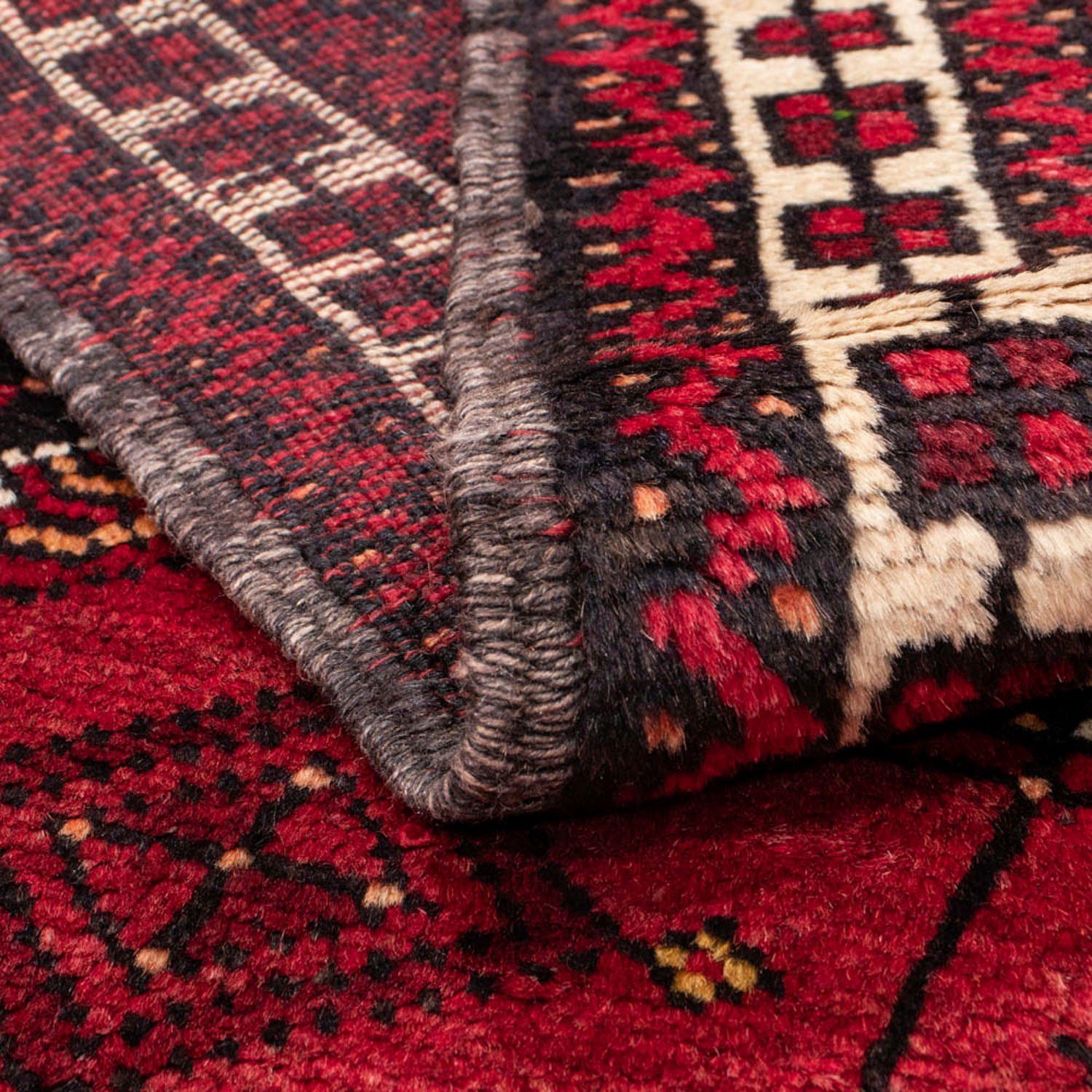 Rosso Wollteppich Handgeknüpft rechteckig, 108 Höhe: mm, Belutsch morgenland, 165 x 8 Durchgemustert cm,