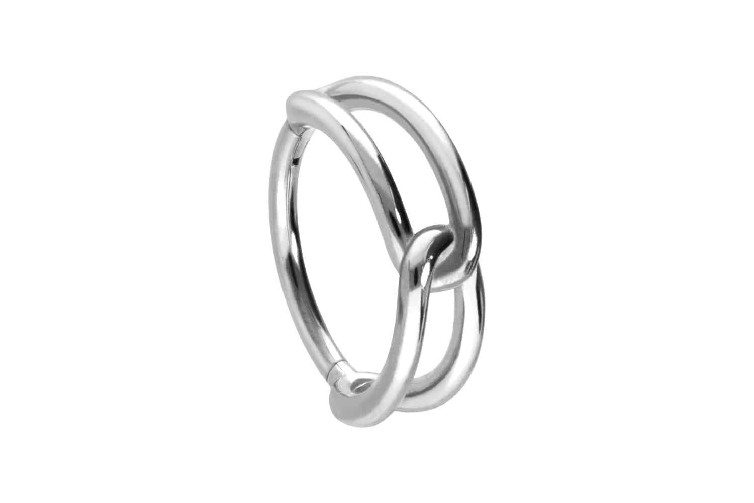 PIERCINGLINE Nasenpiercing Chirurgenstahl Segmentring Clicker KNOTEN günstig online kaufen