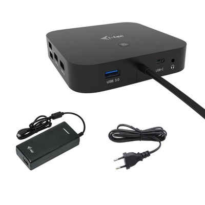 I-TEC Laptop-Dockingstation USB-C HDMI DP mit Power Delivery 100 W, + Universal Netzteil 112 W
