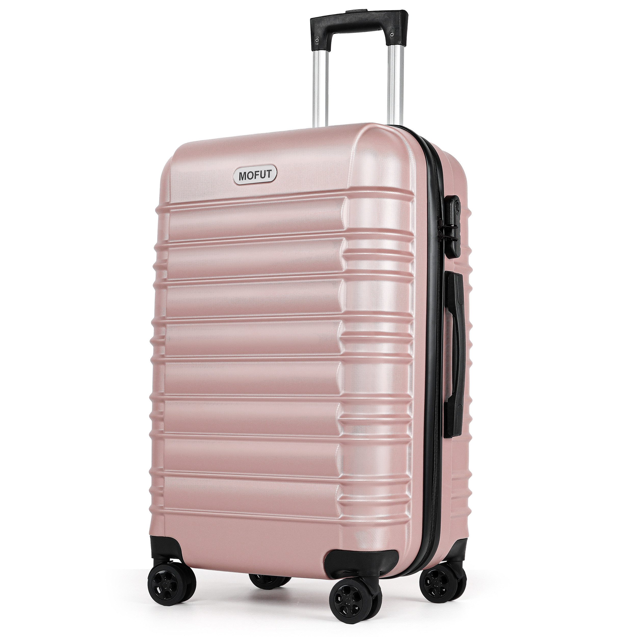 MoFut Koffer Zwillingsrollen Reisekoffer Koffer Trolleys Hartschale (M/L/XL), 4 Rollen, Trolley Handgepäck Große Kapazität mit 4 Rollen und Zahlenschloss