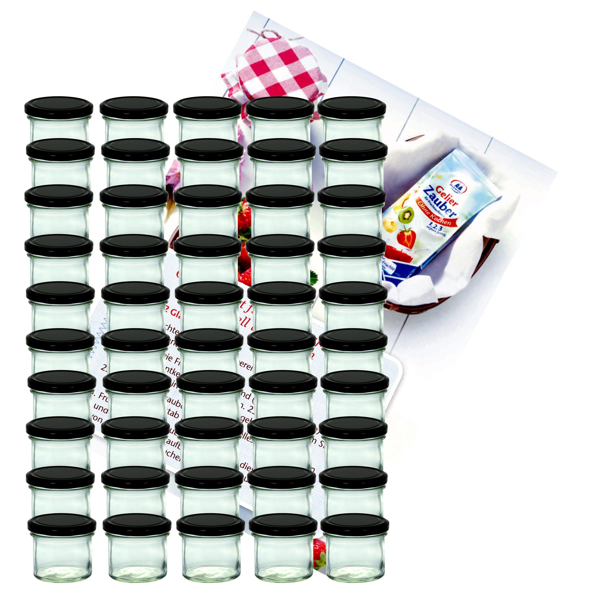MamboCat Einmachglas 75er Set Sturzglas 125 ml