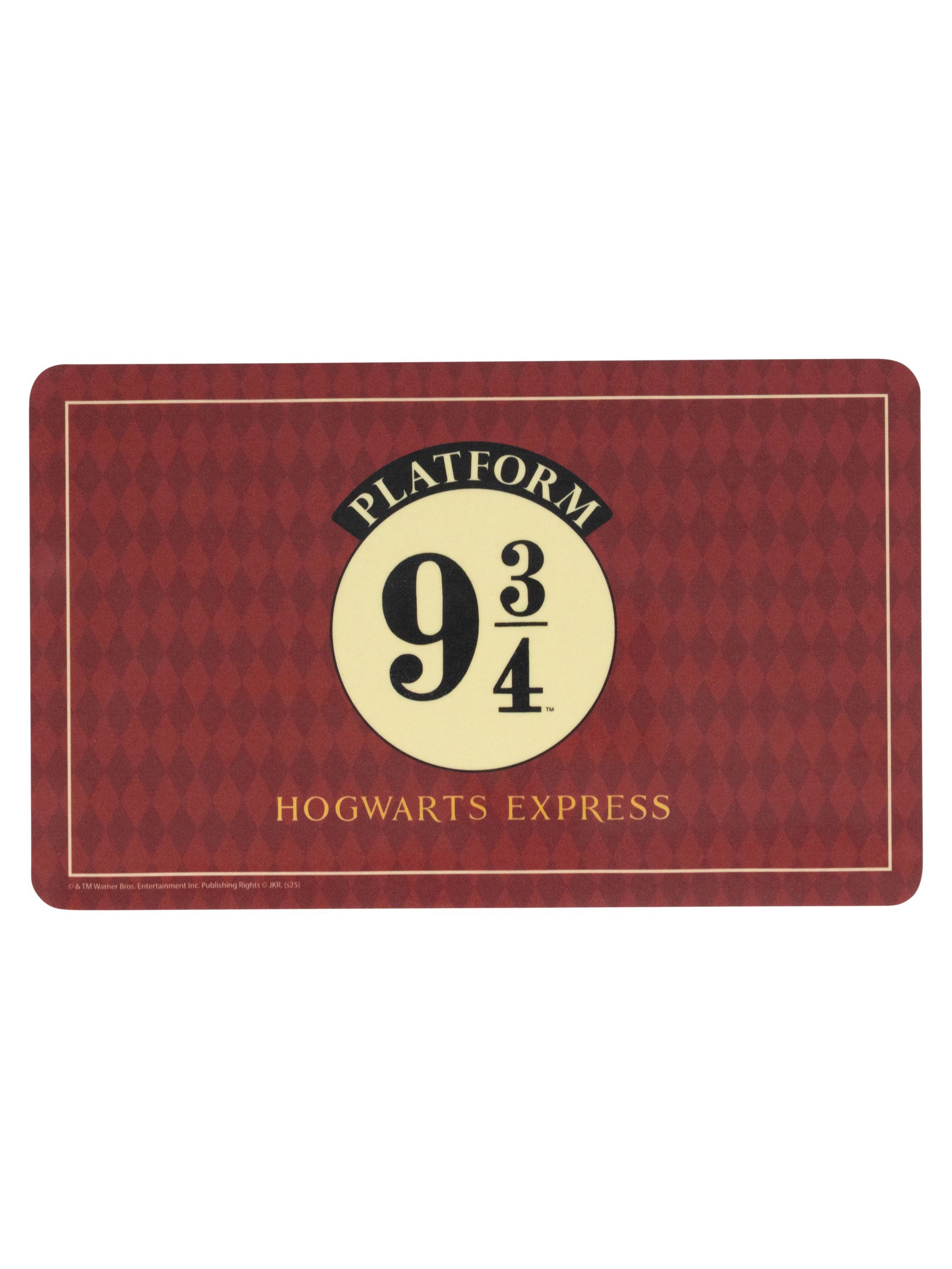 United Labels® Frühstücksbrett Harry Potter Brettchen Hogwarts Express Gleis 9 3/4 Schneidebrettchen, Resopal