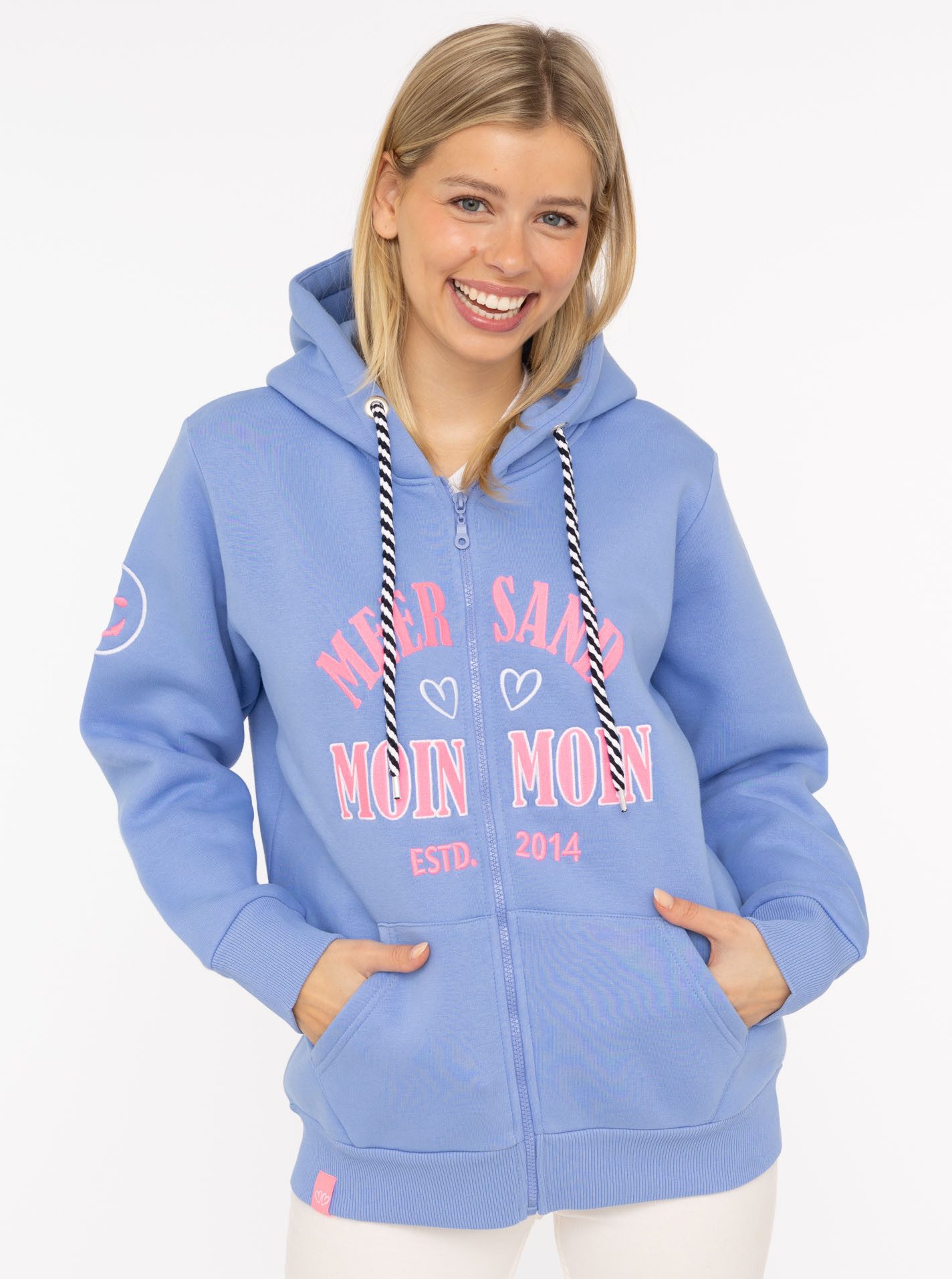 Zwillingsherz Sweatjacke "Moin Moin" Kapuze, Langarm, Reißverschluss, modis günstig online kaufen