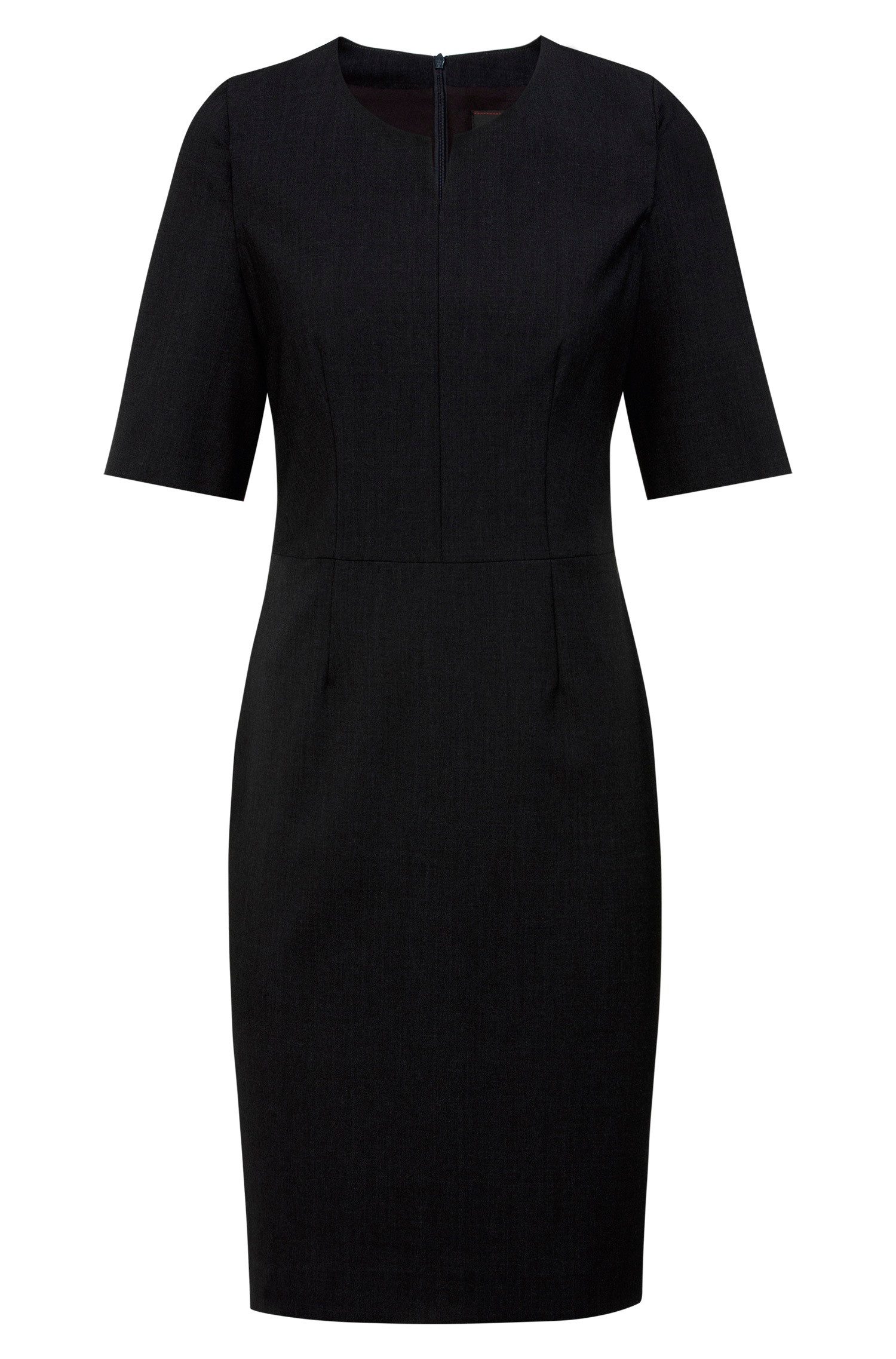 GREIFF Etuikleid Greiff Corporate Kleid PREMIUM Damen OEKO TEX® Schwarz
