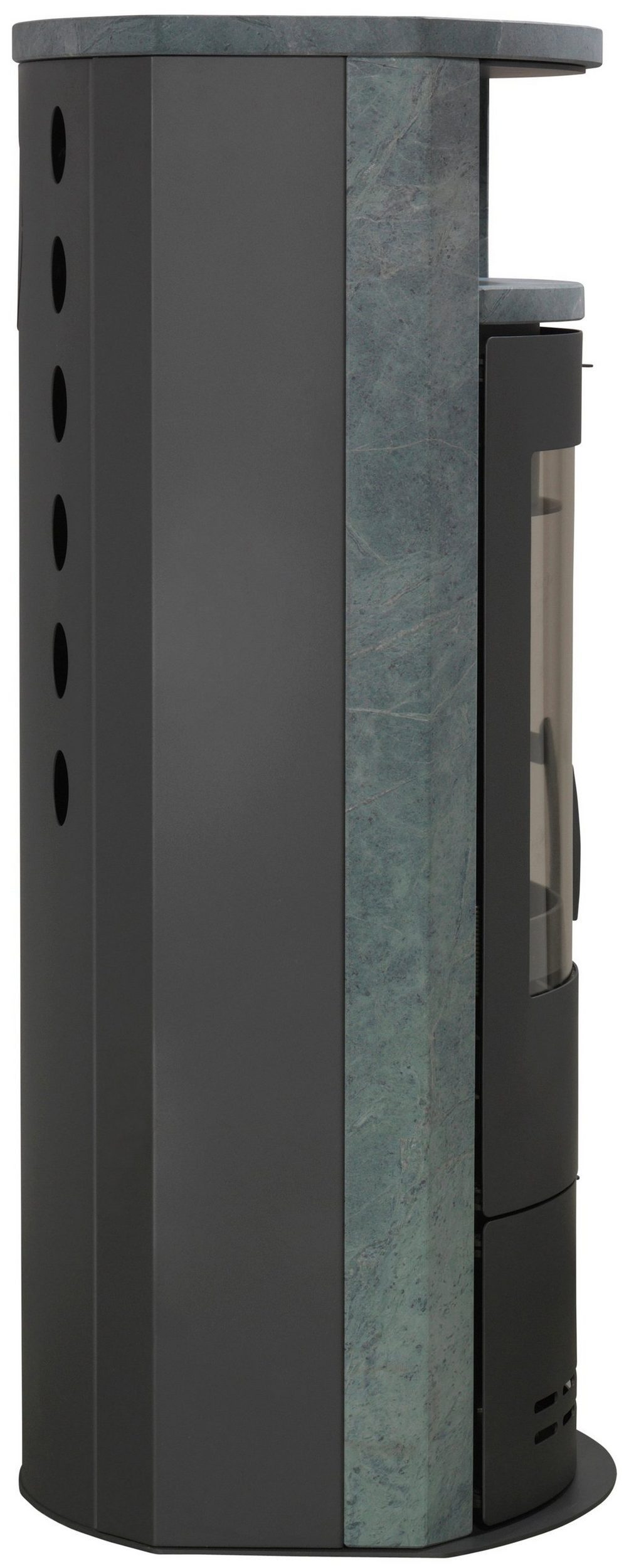 Thermia Kaminofen Hamburg V4 gussgrau/Naturstein, 7 kW, Dauerbrand günstig online kaufen