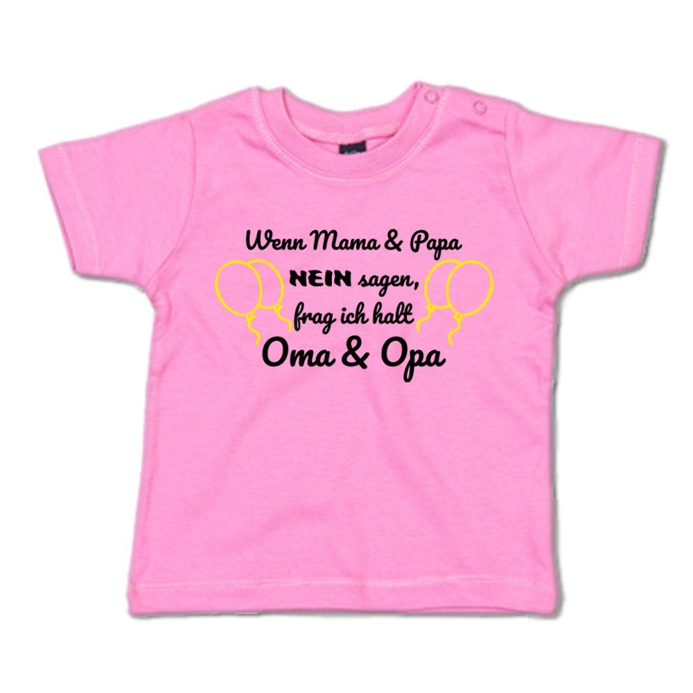G-graphics T-Shirt Wenn Mama &amp; Papa Nein sagen, frag ich halt Oma &amp; Opa ...