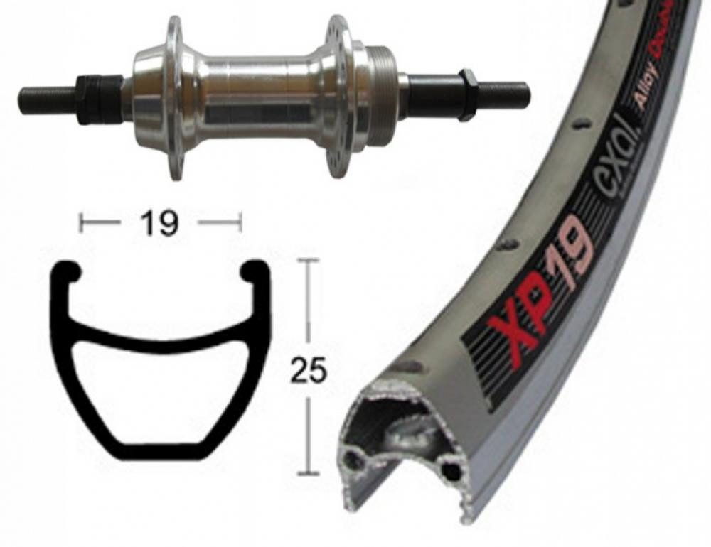BikeParts Laufrad Bike-Parts Laufrad Hinterrad 28x1.75 Zoll Schraubkranz 6-7 fach Vollac