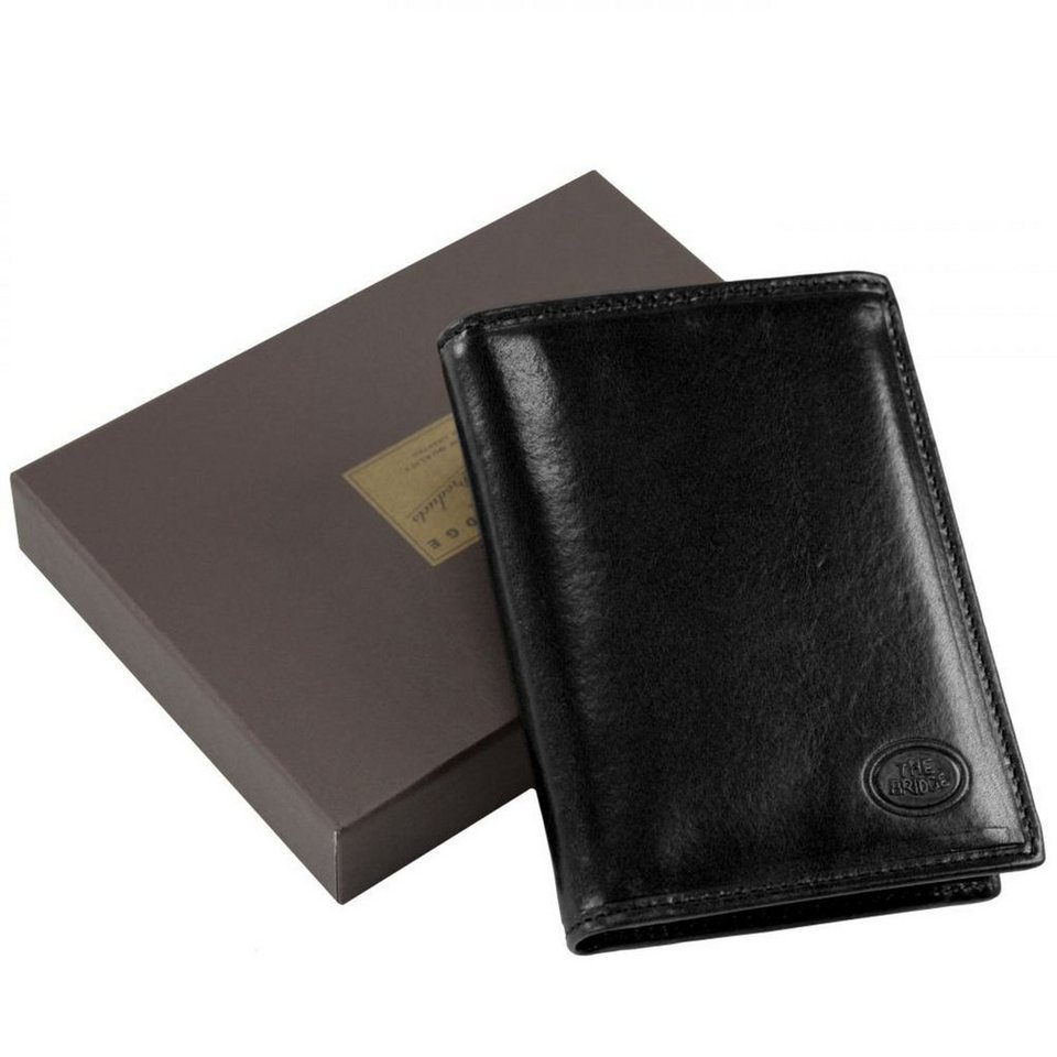 THE BRIDGE Geldbörse Story Uomo, Leder, 9cm x 11.5cm x 2.5cm