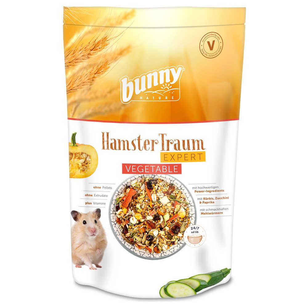 Bunny Nature HamsterTraum EXPERT Vegetable 500 g, Trockenfutter für: Kleintier