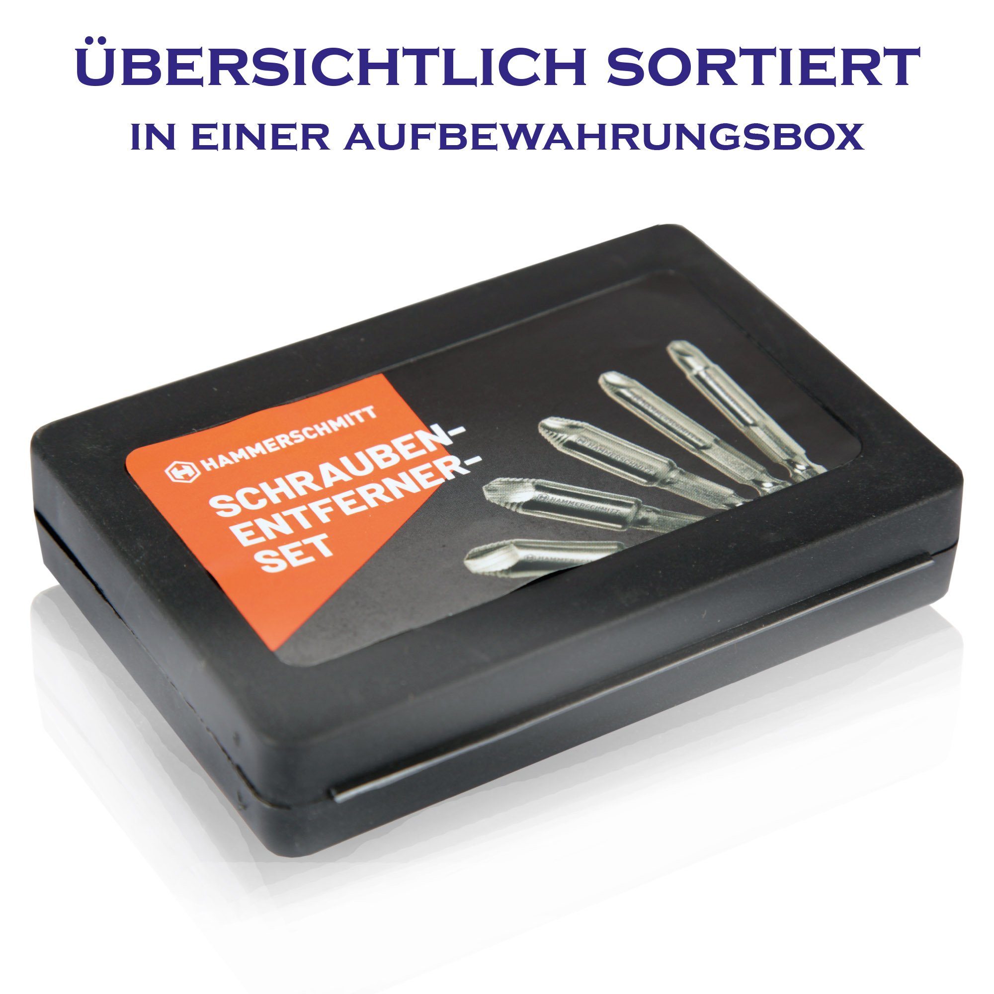 Thumbnail - MEISTERCRAFT Bit-Set Schrauben-Entferner-Set, Set, 5-St., Schraubenausdreher Set - Schrauben Entferner Extraktor Set