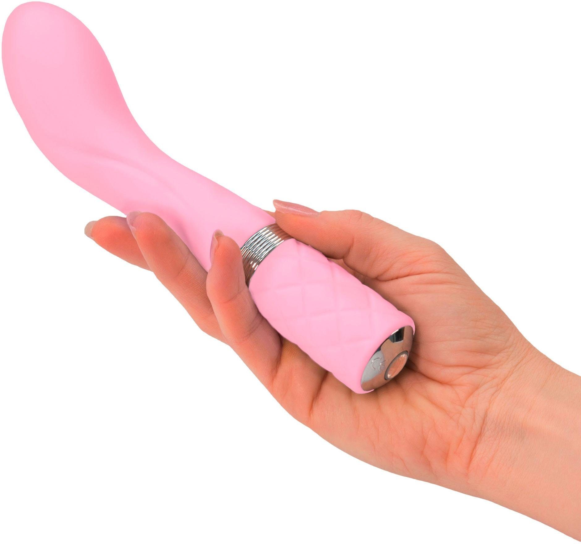 Pillow G-Punkt-Vibrator Sassy, pink stufenlose Talk Vibration Pillow