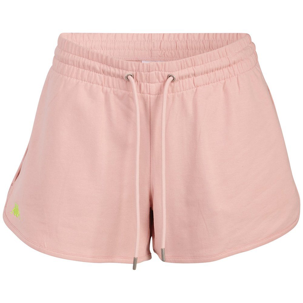 sommerlicher blush Kappa in Shorts - Qualität French-Terry coral